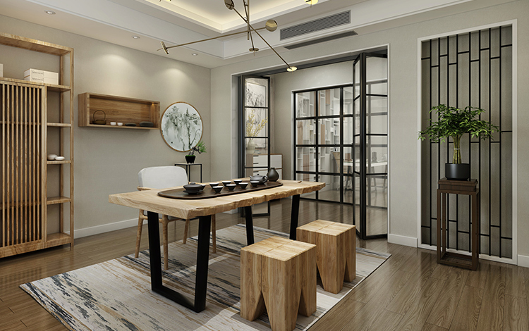 苏州装修公司：红橡世家205平米现代风格装修案例！