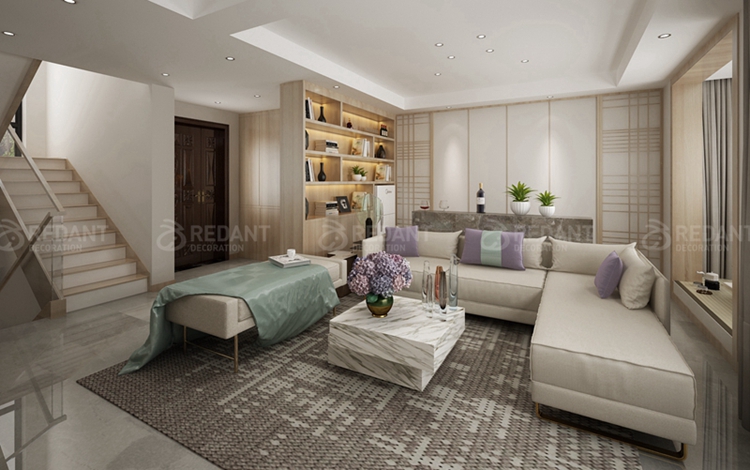 【红蚂蚁装饰】220平日式叠加别墅效果图