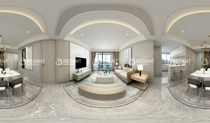 苏州别墅装修红蚂蚁装饰·世茂石湖湾180㎡大平层案例赏析